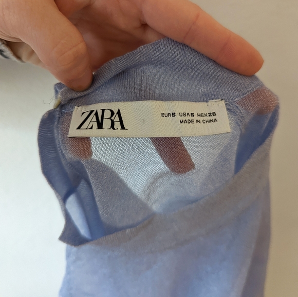 Zara Sheer Shimmer Blouse - Picture 9 of 10